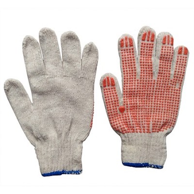 OH-Găng tay len chấm hạt nhựa PVC (70g) loại 2